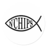 Fish N' Chips Fish stickers