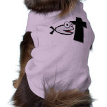 Fish 'n' Cross (Christian Fish Symbol with Cross) Doggie T Shirt