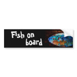 fish on board bumper sticker