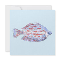 Fish. Red Line Rainbowfish. Personalized Announcements