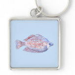 Fish. Red Line Rainbowfish. Keychain