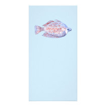 Fish. Red Line Rainbowfish. Personalized Photo Card