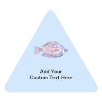 Fish. Red Line Rainbowfish. Sticker