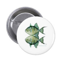 Fish Reflections by FishTs Pinback Button