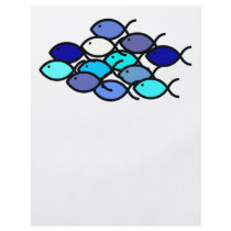 Fish School - Blue and Aqua Flyers