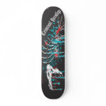 Fish skull skateboard deck