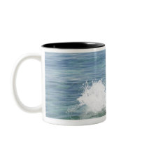 Fish splashing in the sea mugs