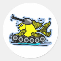 Fish tank round stickers