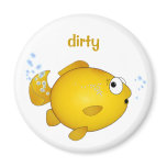 fish tooting dishwasher magnet