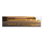 Fish tremble bumper sticker