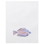 Fish Watercolor Painting. Red Line Rainbowfish. flyers