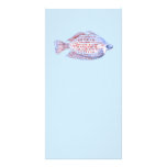 Fish Watercolor Painting. Red Line Rainbowfish. photo cards