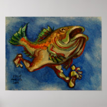 Fish with Legs Poster