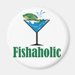 Fishaholic Fridge Magnet