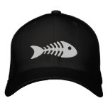 Fishbone embroidered hats