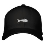 Fishbone embroidered hats