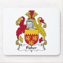 Fisher Family Crest mousepads