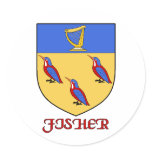 Fisher Family Shield Sticker