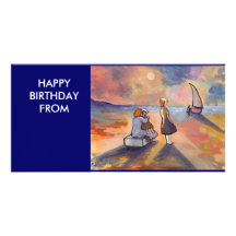 FISHERFOLK.HAPPY BIRTHDAY PHOTO GREETING CARD