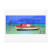 Fisherman's Hut Aruba Postcard