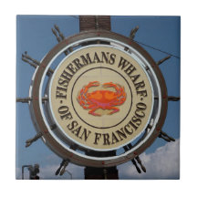 Fisherman's Wharf Sign Tile