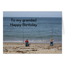 Fishermen  To my grandad Happy Birthday Card