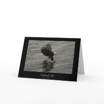 Fishing Bald Eagle Gift Set Card