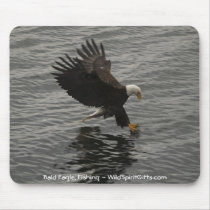 Fishing Bald Eagle Gift Set Mouse Mats