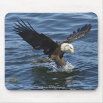 Fishing Bald Eagle Wildlife Mousepad