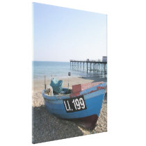 Fishing boat at Bognor Regis, Sussex, UK Gallery Wrap Canvas