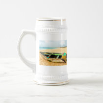 Fishing Boat on the Beach Mugs