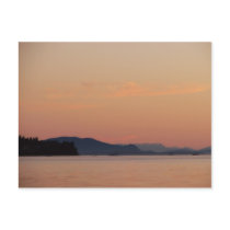 Fishing Boats At Sunset Postcard