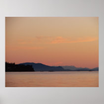 Fishing Boats At Sunset Poster