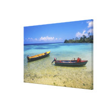 Fishing Boats, Boston Beach, Port Antonio, Gallery Wrapped Canvas