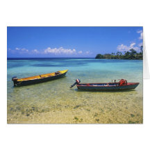 Fishing Boats, Boston Beach, Port Antonio, Greeting Cards