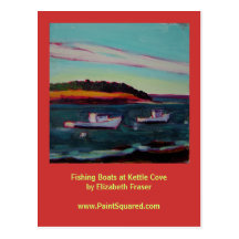 Fishing Boats • Kettle Cove • Maine Coast Postcard