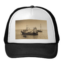 Fishing Boats Leigh on sea Trucker Hat