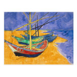 Fishing Boats on the Beach Post Cards