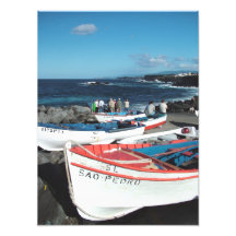 Fishing boats photo print