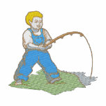 Fishing Boy embroidered shirts