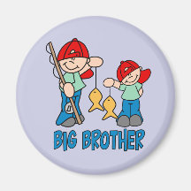 Fishing Buddies Big Brother Refrigerator Magnets
