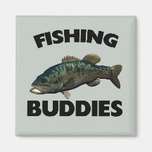 FISHING BUDDIES FRIDGE MAGNET