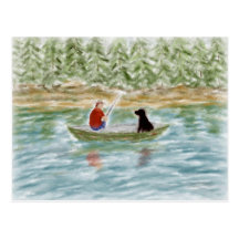 Fishing Buddies Postcard