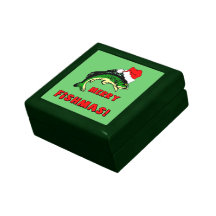 fishing Christmas Keepsake Boxes