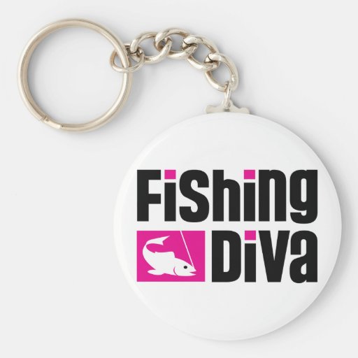 Fishing Diva Keychain
