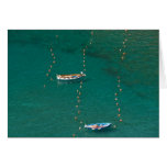 Fishing dories greeting cards