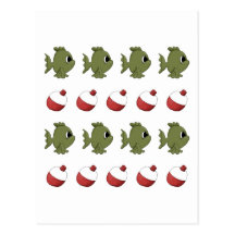 Fishing Fish Bobbers Postcards