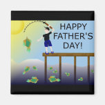 fishing fish father's day father dad fridge magnet