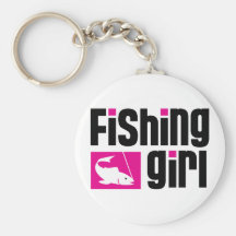 Fishing Girl Key Chains