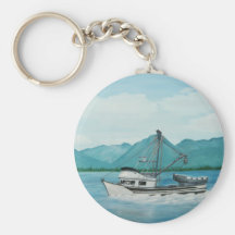 Fishing in Alaska Keychain
